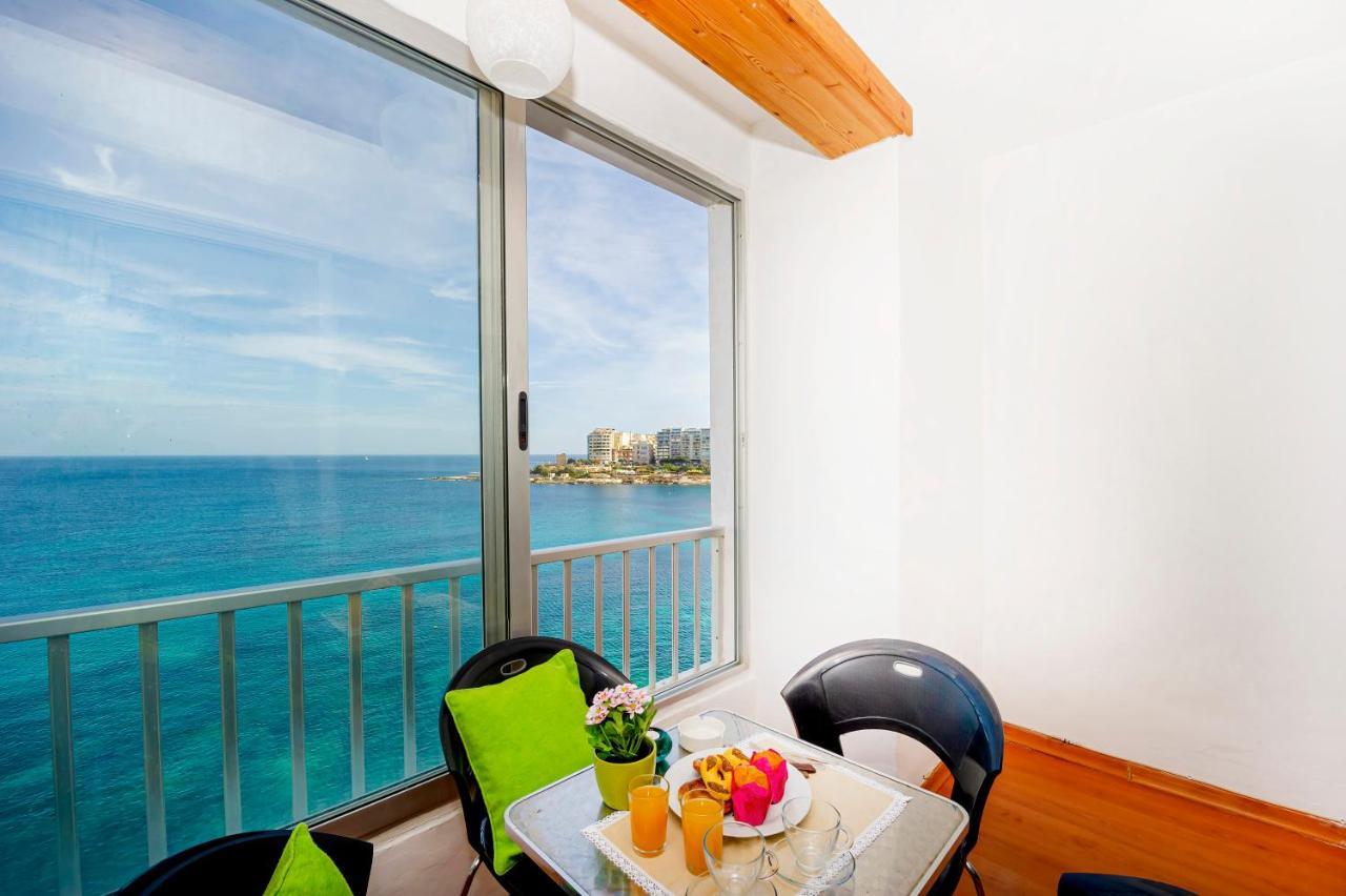 Saint Julian's Spinola Bay Top Floor Seafront 3 Bedroom Apartment With Panoramic Sea Views - By Getawaysmalta מראה חיצוני תמונה