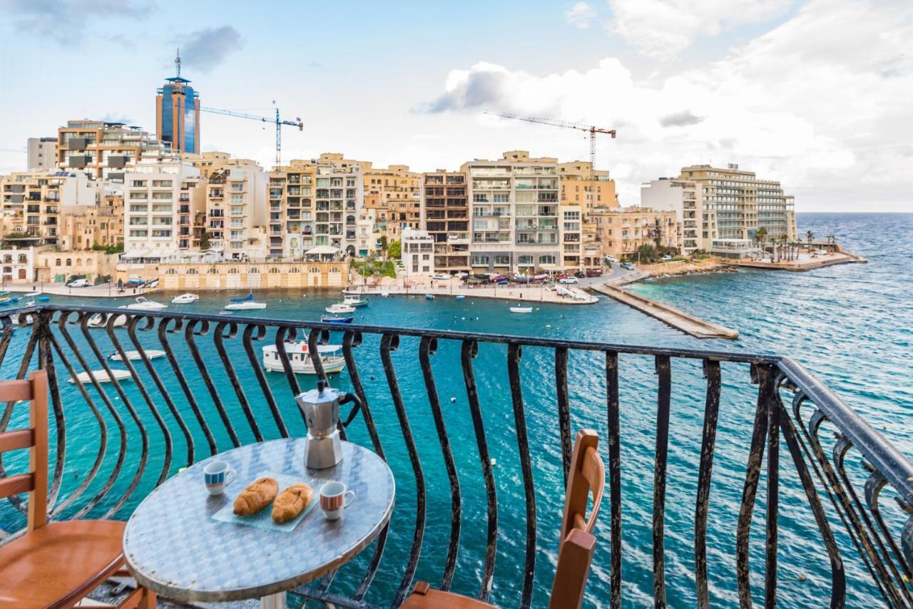 Saint Julian's Spinola Bay Top Floor Seafront 3 Bedroom Apartment With Panoramic Sea Views - By Getawaysmalta מראה חיצוני תמונה