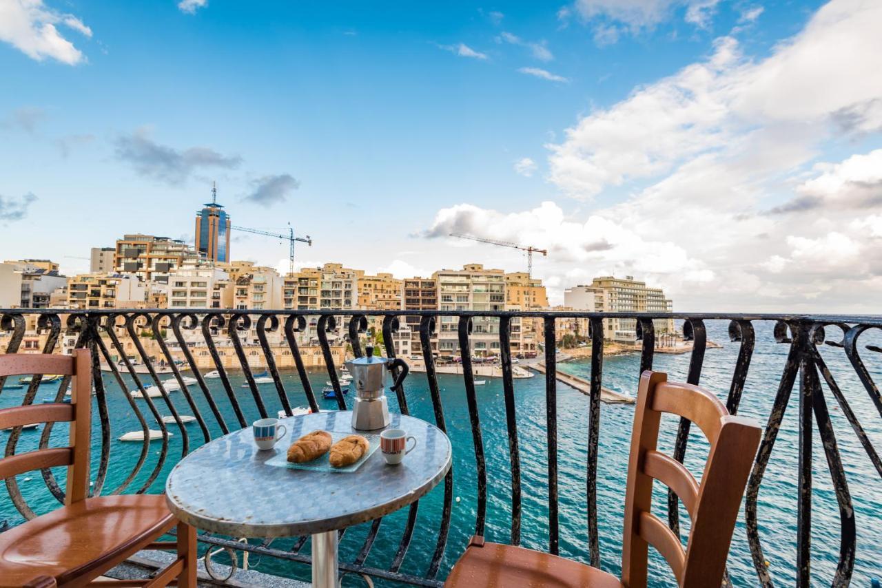 Saint Julian's Spinola Bay Top Floor Seafront 3 Bedroom Apartment With Panoramic Sea Views - By Getawaysmalta מראה חיצוני תמונה